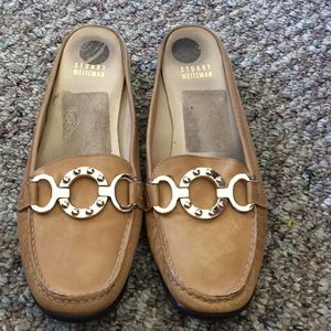 Stuart Weitzman women’s slides size 9 N tan
